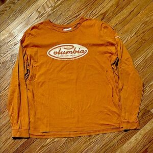 Columbia Men's Orange Long Sleeve Shirt